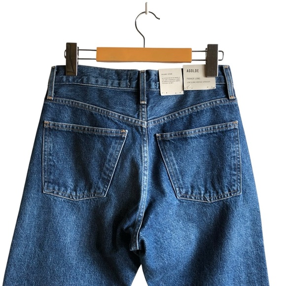 AGOLDE Parker Long Low Slung Vintage Straight Jeans Wash Size 23 NWT NEW - Picture 8 of 15